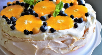 Orange-Berry Pavlova